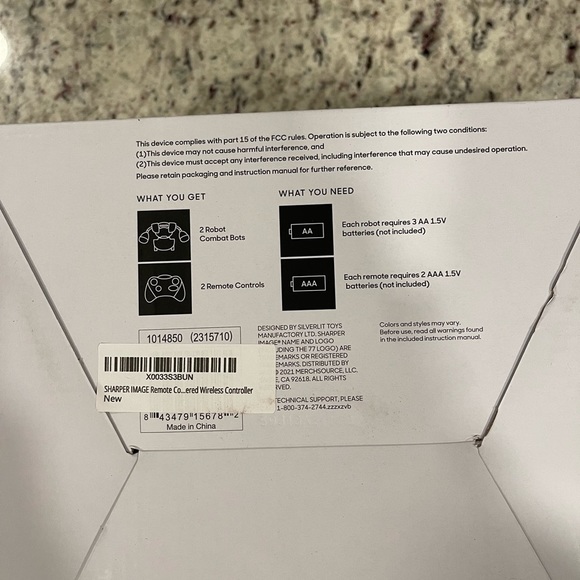 COPY - Sharper Image Robot Rumble  rare red and white combo battle bots! - Picture 7 of 11